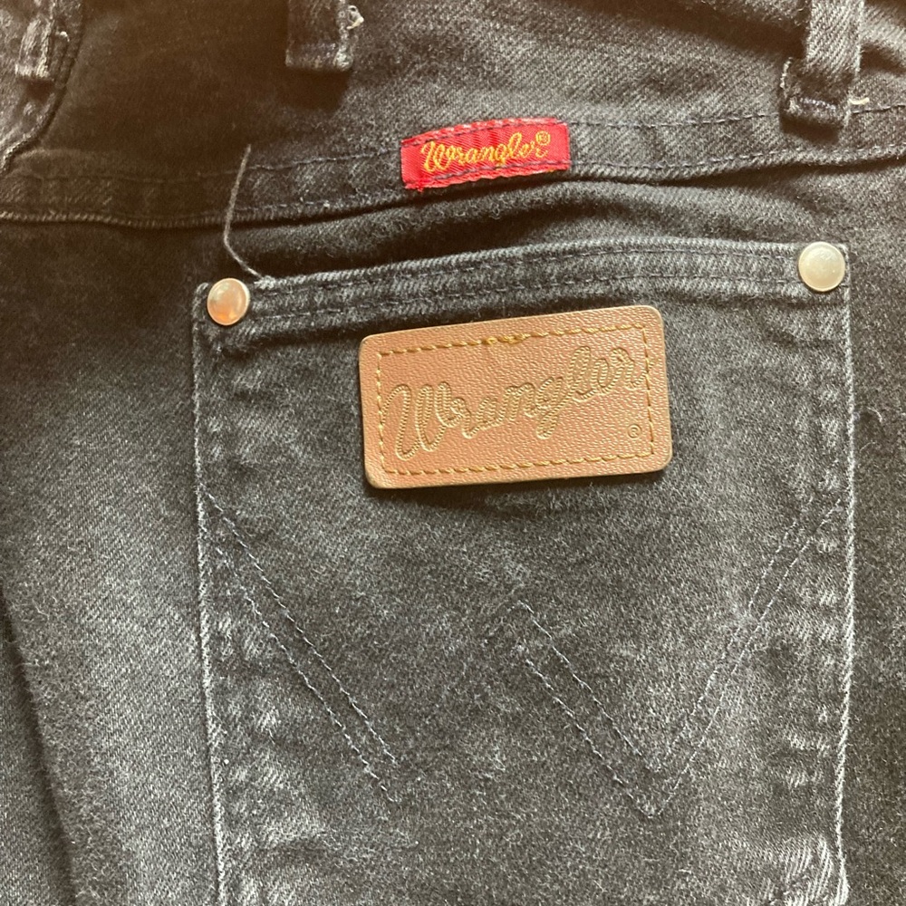 OTO Vintage Wrangler Classic Black Denim Size 12